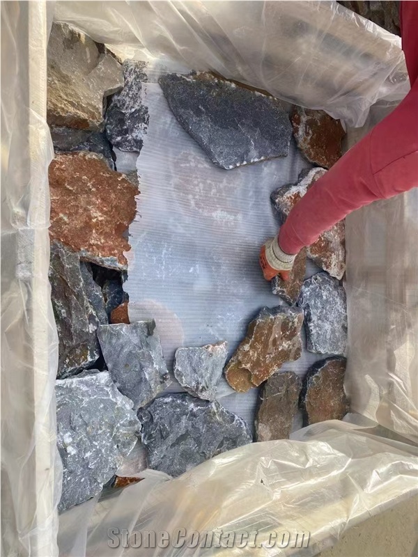 Multicolor Flagstone Walling,Split Face Wall Stone