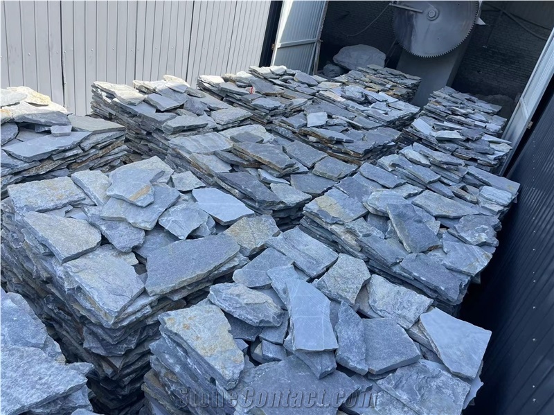 Quartzite Split Face Flagstone Wall Cladding,Random Stone