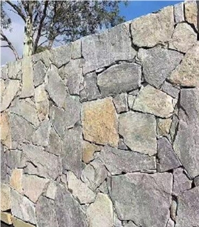 Quartzite Split Face Flagstone Wall Cladding,Random Stone