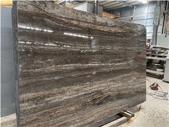 Silver Travertine Slabs Floor Tile