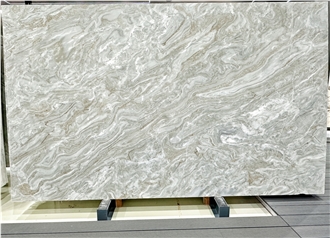 Calacata Avalanche White Marble Slab Tiles