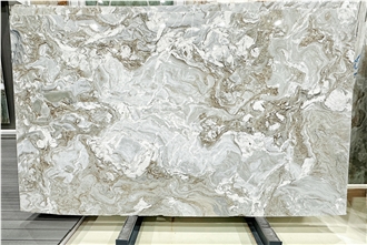 Calacata Avalanche White Marble Slab Tiles