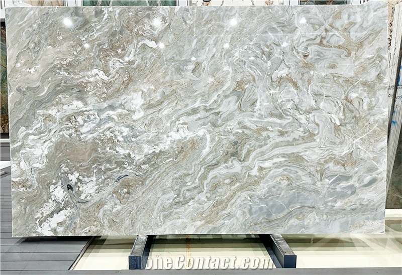 Calacata Avalanche White Marble Slab Tiles