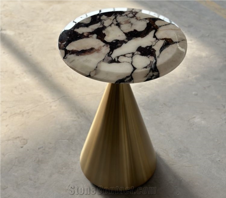 Calacatta Viola Marble Set Of Coffee Table