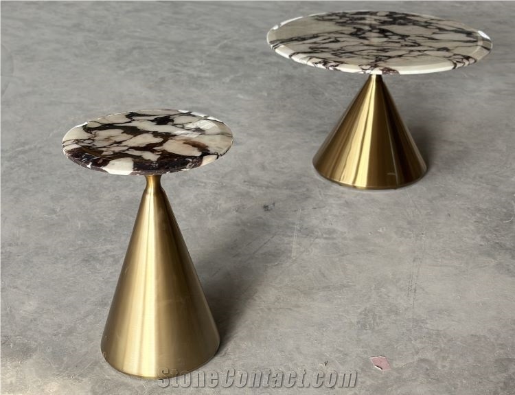 Calacatta Viola Marble Set Of Coffee Table