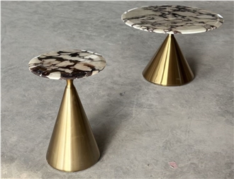 Calacatta Viola Marble Set Of Coffee Table