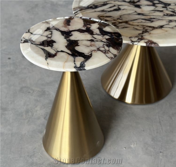 Calacatta Viola Marble Set Of Coffee Table