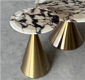 Calacatta Viola Marble Set Of Coffee Table