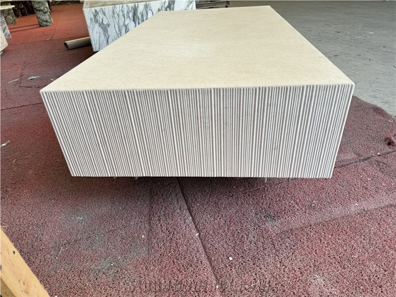 Jura Beige Limestone Low Height Coffee Table