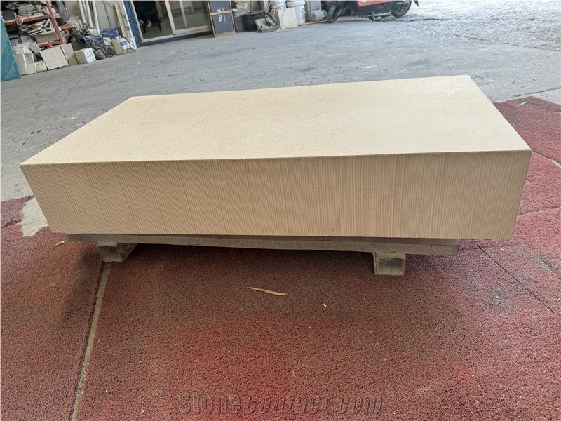 Jura Beige Limestone Low Height Coffee Table