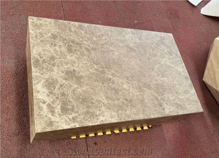 Light Emperador Marble Coffee Table Interior Stone Design