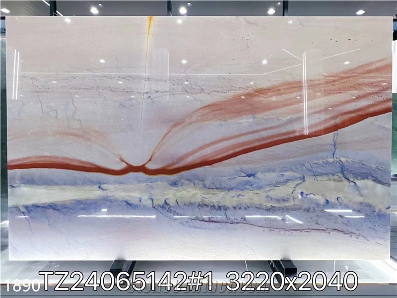 Blue Lagoon Quartzite Slabs Azul Imperial Grand Skylight
