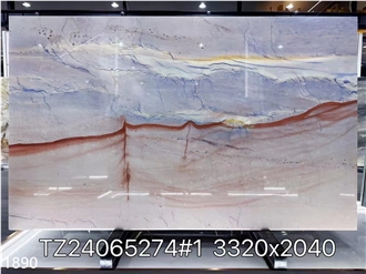 Blue Lagoon Quartzite Slabs Azul Imperial Grand Skylight