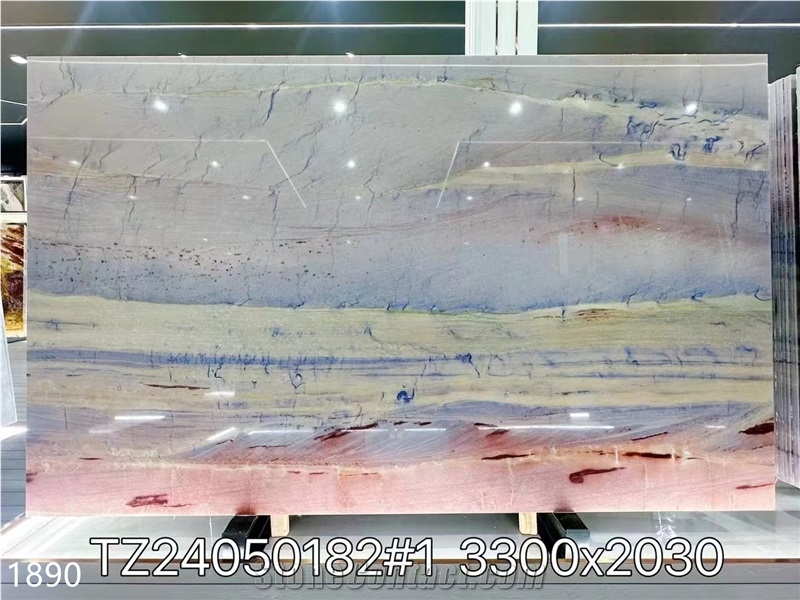 Blue Lagoon Quartzite Slabs Azul Imperial Grand Skylight