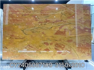 Carpaccio Quartzite Slabs Red Brown Rose Stone Tile