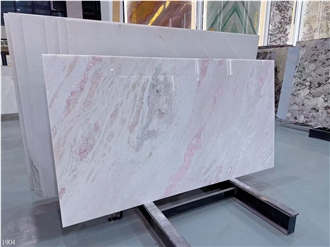Namibian Rose Marble Slabs Desert Rose Pink Stone Tile