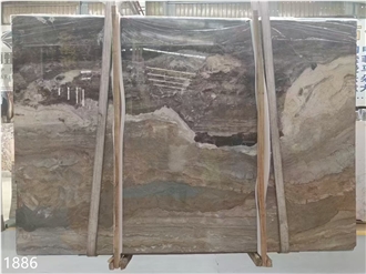 Santorini Quartzite Slabs Tiles Giallo Gold Stone Floor Use