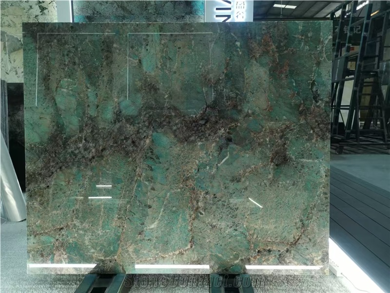 Amazon Green / River Drifting  Quartzite Slabs