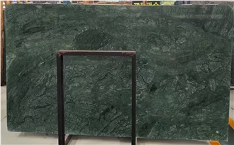 Big Green Variegated Flower Marble Slabs
