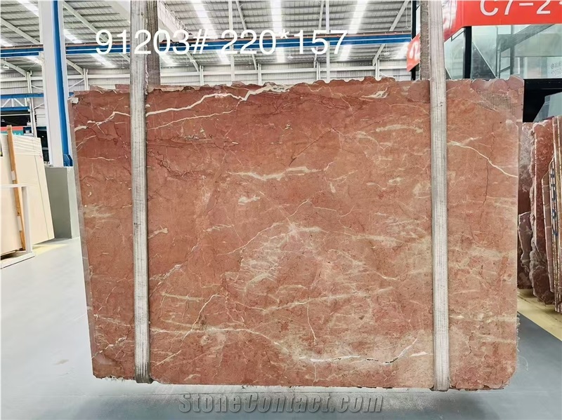 Coral Red Rosso Alicante Marble Slabs