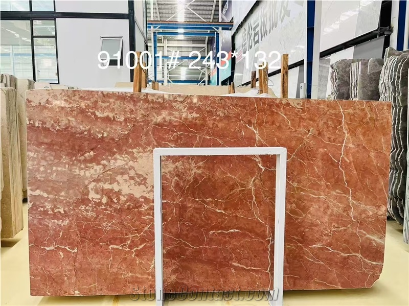 Coral Red Rosso Alicante Marble Slabs