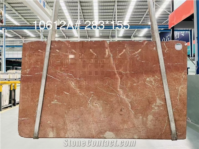 Coral Red Rosso Alicante Marble Slabs
