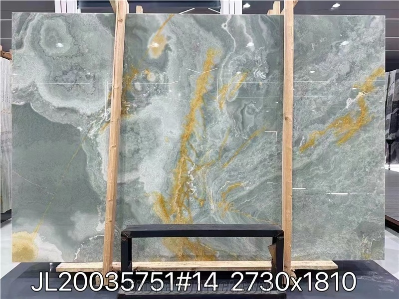 Golden Blue Jade  Onyx Slabs