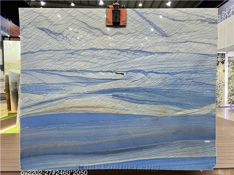 Grand Cloud Sky/Amazon River  Quartzite Slabs