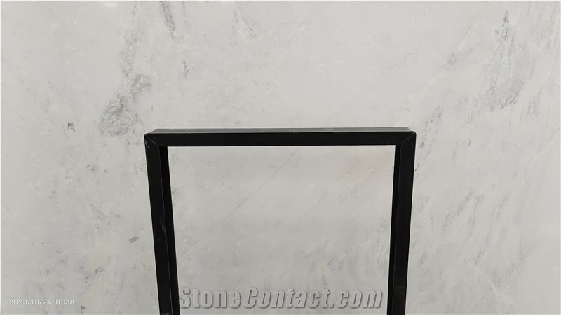 Polished Volakas White Ribbon Marble Slabs