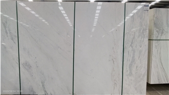 Polished Volakas White Ribbon Marble Slabs