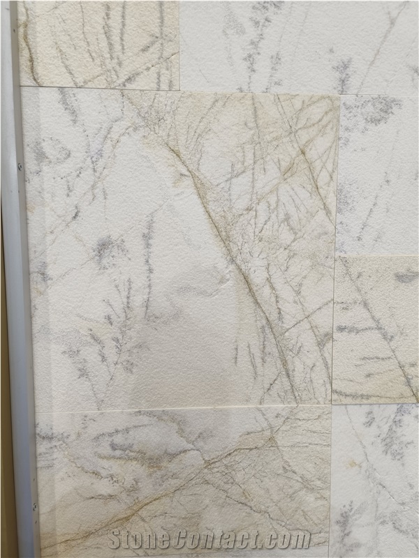 Moroccan White Marble Sandblasted Slabs And Tiles