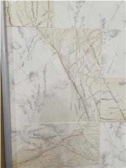 Moroccan White Marble Sandblasted Slabs And Tiles