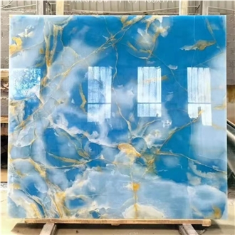 Blue Onyx Slabs And Tiles
