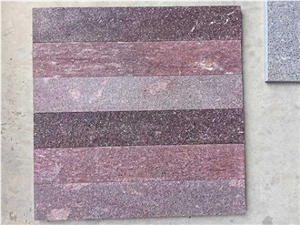 China Purple Porphyry Cobblestone, Pavers, Cubestone