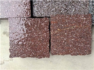 China Red Porphyry Tiles, French Pattern