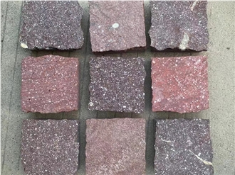 China Red Porphyry Tiles, French Pattern