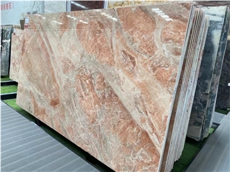 Polished Breccia Oniciata Marble Slabs