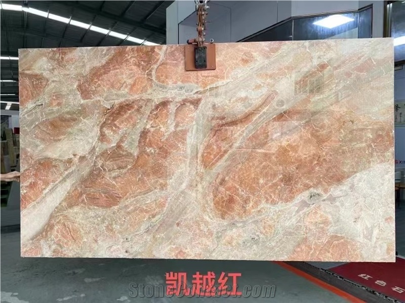 Polished Breccia Oniciata Marble Slabs
