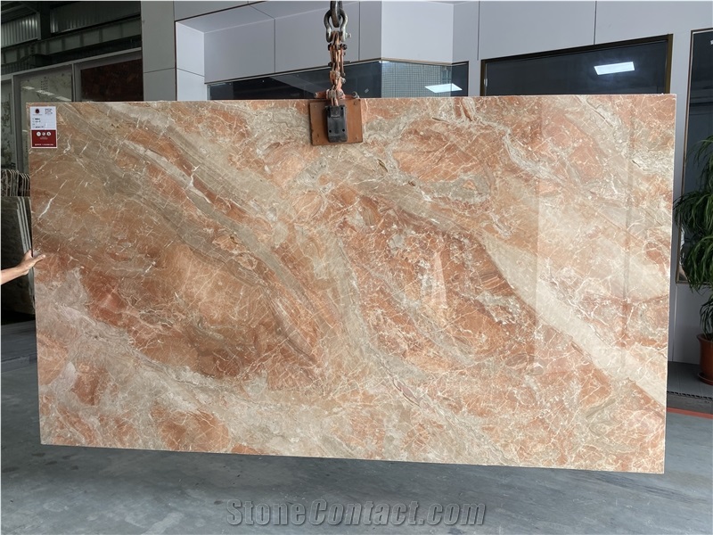 Polished Breccia Oniciata Marble Slabs