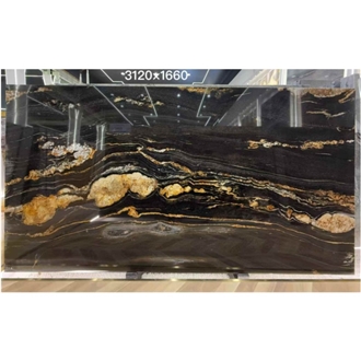 Polished Magma Gold Granite Slabs