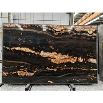 Polished Magma Gold Granite Slabs