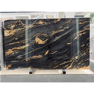 Polished Magma Gold Granite Slabs