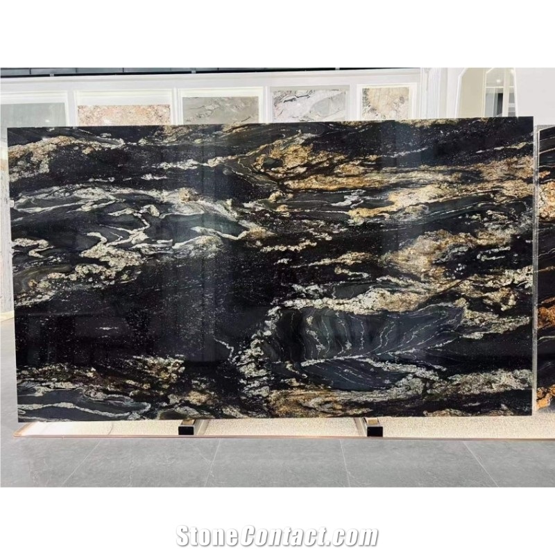 Polished Magma Gold Granite Slabs