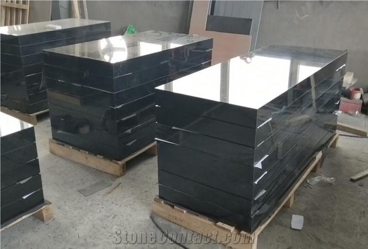 Thick Black Granite Slabs