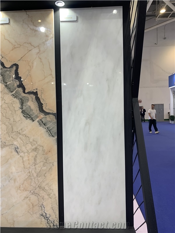 Lucentum White Marble Slabs