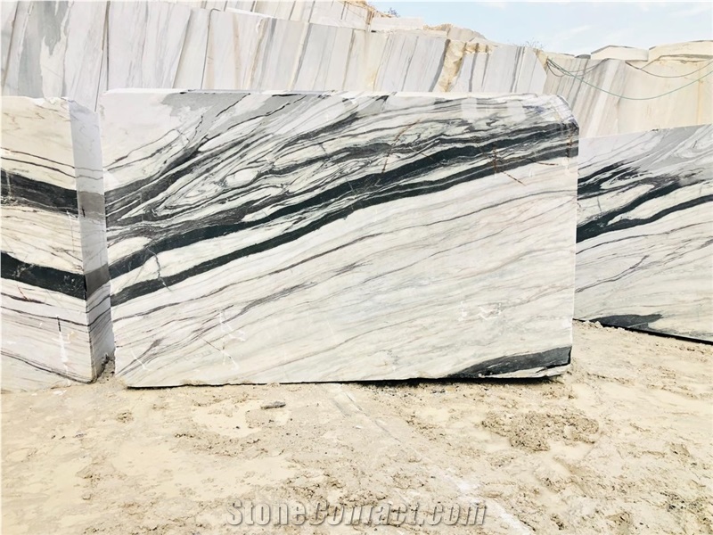 Panda White Luxe Marble Blocks