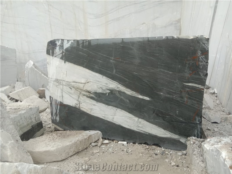 White Panda Marble Blocks