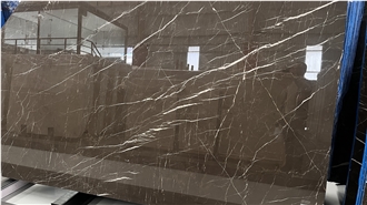 Chinese Laurent Brown Marble Slabs With High End Polished
