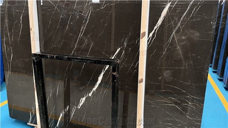 Chinese Laurent Brown Marble Slabs With High End Polished