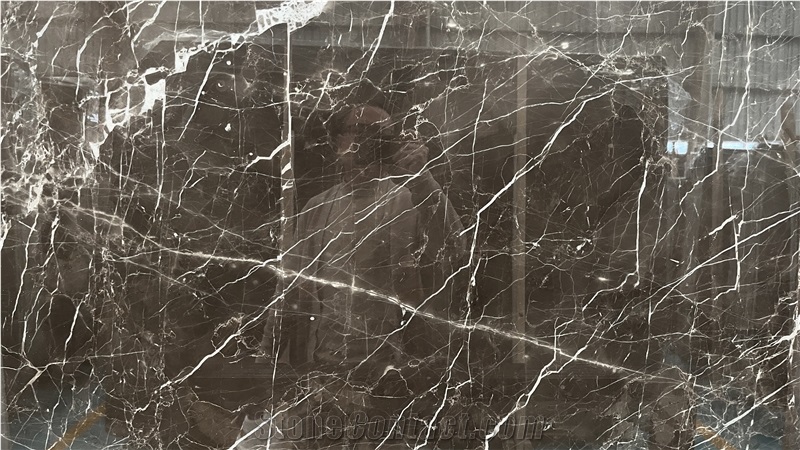 Chinese Laurent Brown Marble Slabs With High End Polished